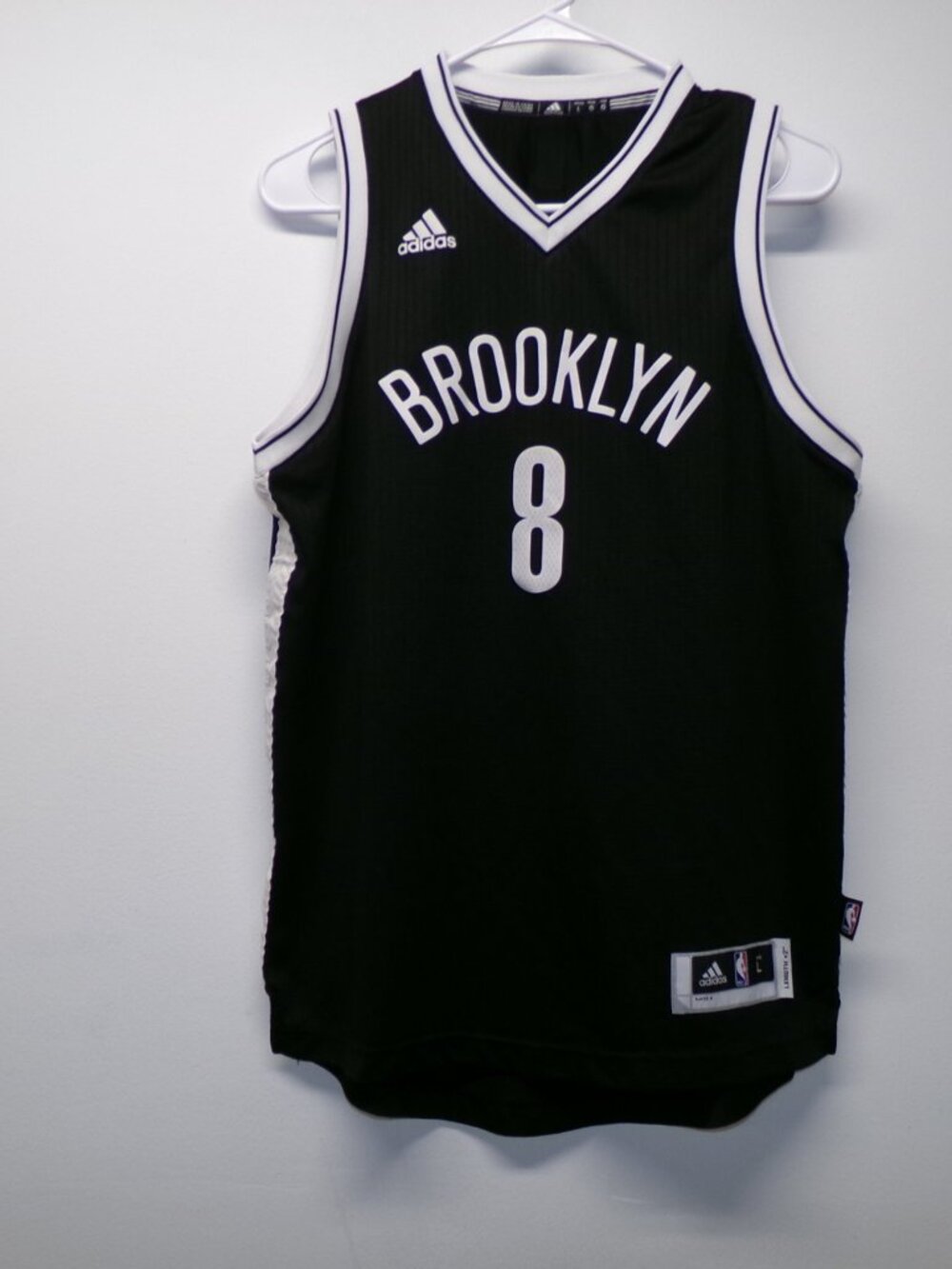Adidas BROOKLYN Nets Deron Williams #8 Basketball Jersey Kids L **FLAW